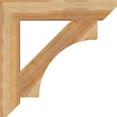thumbnail image 3 of Ekena Millwork 4"W x 24"D x 24"H Westlake Slat Rough Sawn Bracket, Western Red Cedar, 3 of 4