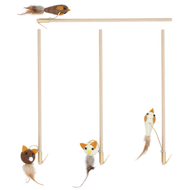 Gatito Gato Juguete, Mascota Gato Juguete Establo Para Perro Para Gato Para Hogar Para Interactivo Cergrey Cat Feather Toy