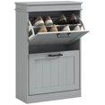 thumbnail image 1 of HOMCOM Armoire à Chaussures Étroite pour Entrée avec Tiroirs Basculants Tablette Ajustable, 1 of 10