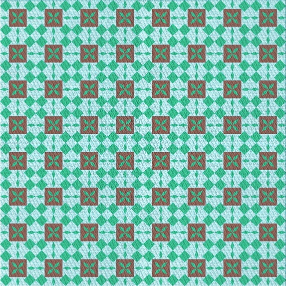 Ahgly Company Indoor Square Patterned Dinosaur Green Area Rugs, 8' Square