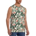 thumbnail image 2 of Easygdp Palm Trees and Tropical Men's Breathable Tank Tops Sleeveless Sporty T Shirts for Basketball, Mountaineering, Bodybuilding -Large, 2 of 8