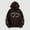 Coffee, variant on Qertyioot Christmas Womens 2023 Winter Coat Discount Gothic Style Sleeve Hoodlies Zipper Thermal Hoodie With Cropped Zip Up Coat