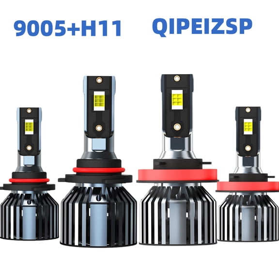 QIPEIZSP Fit for Subaru Crosstrek 2016-2023 9005 H11 LED Headlight Bulbs High Low Beam Cold White 6500k,Plug And Play,Pack of 4