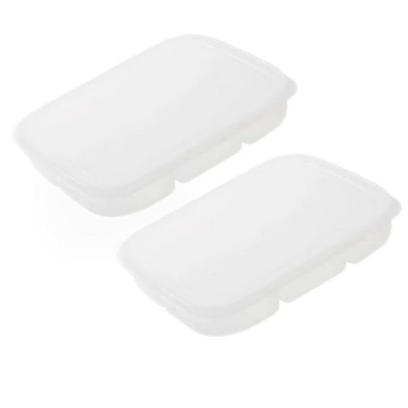 2 Pack Sealable Food Storage Containers With Lid 6 Compartment Design