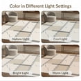 thumbnail image 7 of ODIKA 4'x6' Beige Charcoal Geometric Grid Pattern Washable Area Rug Contemporary Southwestern Style Cross Motif Block Pet Friendly, Non-Shedding for Bedroom, Reading Nook, 7 of 7