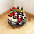 thumbnail image 1 of Especiero giratorio de 360° de acero inoxidable negro Elegante estante de cocina de pie para encimera Práctico especiero Especiero para almacenar tarros y especias Vhermosa, 1 of 6