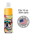 thumbnail image 4 of French Bulldog Hippie Dawg Hugger for Ultra Slim Cans 4 in x 6.5 in, 4 of 5