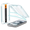 thumbnail image 1 of Protector de pantalla Spigen Glastr EZ FIT para iPhone 16/15 Plus, 1 of 8
