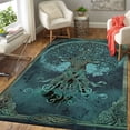 thumbnail image 7 of Celtic Tree of Life Rectangle Area Rug – Indoor/Outdoor – for Living Room, Bedroom, Hallway – Modern Home Decor Carpet – Non-Slip Backing – Machine Washable, 7 of 7