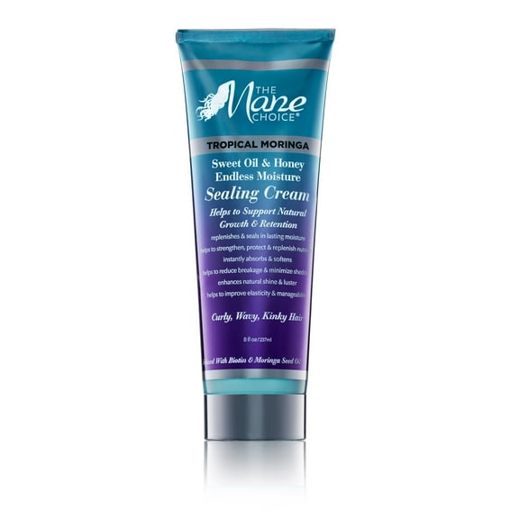 The Mane Choice Tropical Moringa Sweet Endless Moisture Sealing Cream 8 oz, Curly Hair, Frizz Control