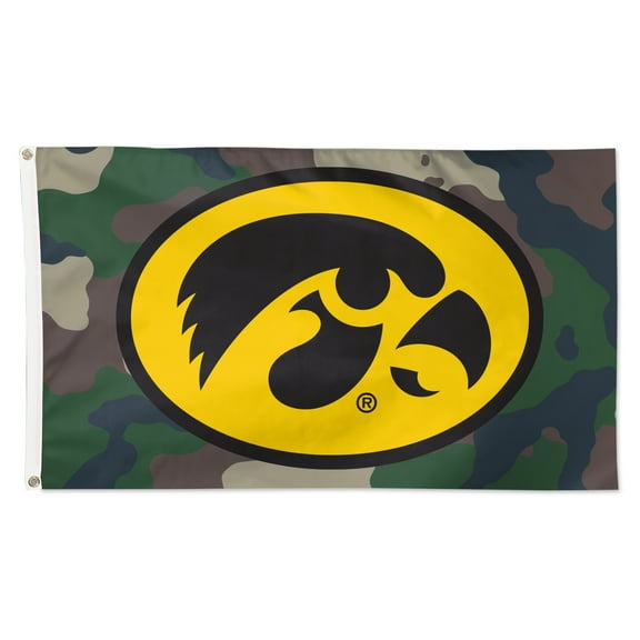 WinCraft Iowa Hawkeyes 3' x 5' Single-Sided Deluxe Camo Flag