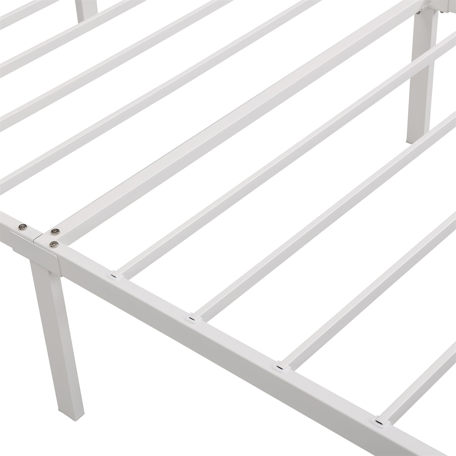 Kadyn Metal Platform Twin Bed Frame with Storage Drawer, Twin Platform Bed Frame with Upholstered Headboard, No Box Spring Needed, Beige&Twin