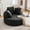Black, variant on ATHOPE 59" Oversized Chaise Lounge Chair Indoor, Upholstered Plush Deep Seat Cloud Couch with Pillows, Modern Sleeper Sofa for Living Room, Bedroom, Small Space, No Assembly Required, Black