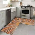 thumbnail image 6 of Mid Century Modern Kitchen Rugs and Mats Set of 2, Non Slip Backing Boho Kitchen Rug Bohemian Decor Seasonal Farmhouse Abstract Sun Aesthetic Low-Profile Kitchen Floor Mat 17"X47"+17"X30", 6 of 6