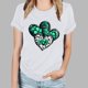 thumbnail image 2 of Camisetas de Manga Corta para las Mujeres de Moda Imprimir Cuello Redondo Camiseta, Mezcla de Poliéster Ligero para Primavera Verano Otoño, 2 of 8