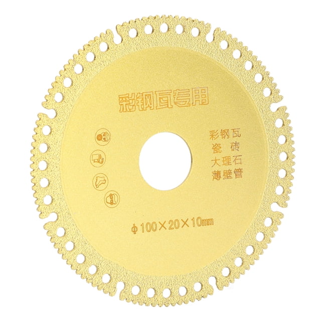 Disco de corte de diamante hoja de sierra de diamante de corte rápido estable de 4 pulgadas con junta para tubería de pared delgada para mármol Crtynell Otros