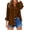 Coffee, variant on vigerkar Linen Shirts for Women Summer 2026 Casual Womens Work Tops V Neck Button Down Blouse Ladies Basic Tees (Black, 4XL)