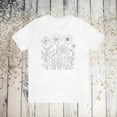 thumbnail image 2 of Wildflower t-shirt, simple flowers shirt, women's gift, Short Sleeve Tee, 2 of 12