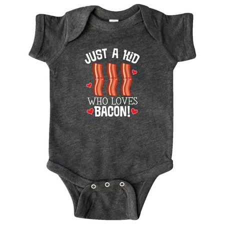 

Inktastic Just a Kid Who Loves Bacon Gift Baby Boy or Baby Girl Bodysuit