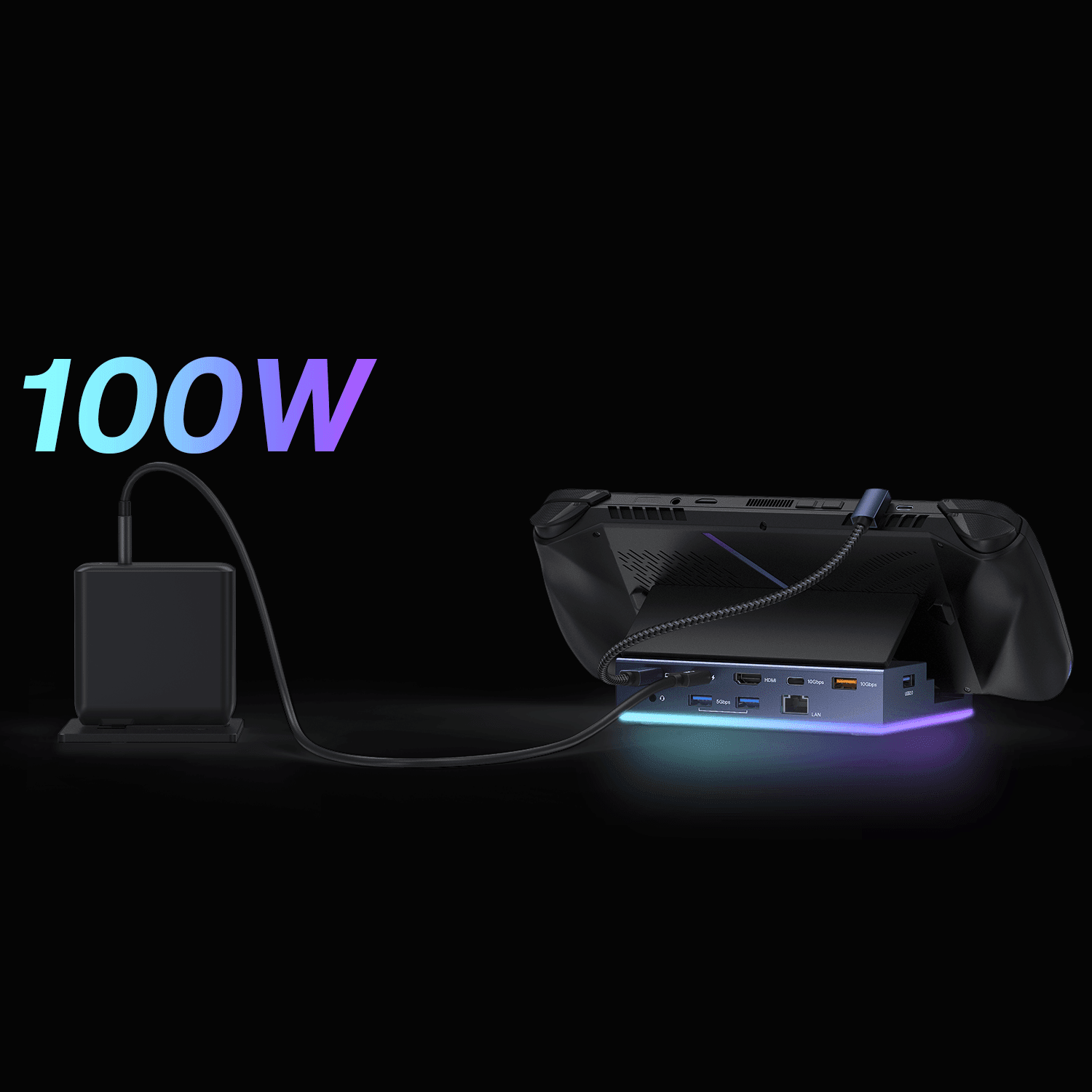 4K@120Hz 14-in-1 Docking Station for Steam Deck OLED/ROG Ally X/Lenovo Legion Go
