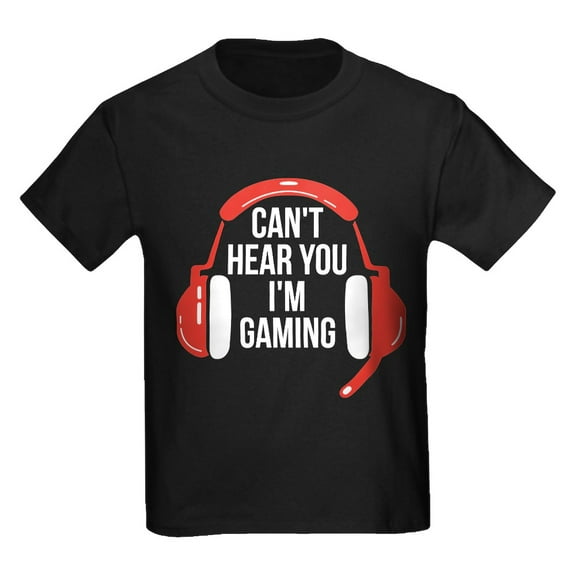 CafePress - Gamer Can'T Hear You I'M Gaming T Shirt - Dark T-Shirt Kids XS-XL