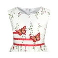 thumbnail image 4 of Girls Dress Butterfly Flower Sundress Party 11-12 Years, 4 of 7