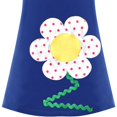 thumbnail image 3 of Sunny Fashion Girls Casual Dress Cotton Short Sleeve Flower Embroidered 4 Years, 3 of 5