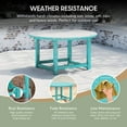 thumbnail image 6 of WestinTrends Malibu Low Outdoor HDPE Round Patio Coffee Table, Turquoise, 6 of 16