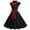 #1 Black, variant on Lolmot Women's Lapel Hepburn Dress 50s 60s Vintage Polka Dot Cocktail Audrey Rockabilly A-Line Wedding Party Midi Dress Short Sleeve Swing Party Evening Prom Gown Dress