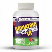 ProCare Health 1 per Day! Bariatric MultiVitamin Chewable with 18mg Iron - Fruit Punch Size: 30-Day Supply