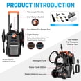 thumbnail image 5 of SPBTAR 2-in-1 Pressure Washer, 3000PSI 2GPM High Pressure Cleaner with Steam Cleaner, 2 Quick-Connect Nozzles & Soap Tank for Car/Fences/Driveway/Home/Patio Cleaning, 5 of 11