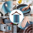 thumbnail image 3 of Blue Teal Grey Ombre Kitchen Towels Set of 2, Water Absorbent Dish Towel, Farmhouse Gradient Minimalist Decorative Hand Towels - Quick Drying Cloth for Cooking Baking, 18x28 Inch, 3 of 8