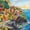 Manerola Cinque Terre, variant on Elephant Stock Manerola Cinque Terre Wall Art - Vertical Canvas Wall Art - Living Room Wall Decor - Beach Canvas - Yellow And Green Decor By Robin Altman - 8" x 12"