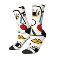 thumbnail image 1 of Balery Aabstract Eyes Calcetas Largas con Estampado para Hombre y Mujer – Suaves y Transpirables, Talla Única (US 5-11), 1 of 6