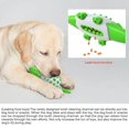 thumbnail image 3 of Cepillo de dientes para perros, juguete para masticar, duradero, interactivo, dispensador de golosinas, juguetes para masticar agresivos (verde, cocodrilo), 3 of 5
