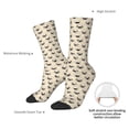 thumbnail image 4 of Logiee Pug Dog Face Print Adult Socks for Men & Women,Calf Socks, Ankle Socks,Boots Socks,Breathable Casual Sock,Unisex Crew Socks, 4 of 6