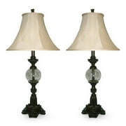 Antique Coffee With Gold Accents 2-pack