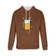 thumbnail image 4 of Sudadera con capucha para hombre, estilo casual, con cuello redondo, estampado, manga larga, blusa de poliéster, 4 of 5