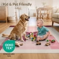 thumbnail image 4 of ODIKA 2'x3' Ultra-Soft Accent Mat, Mid Geometric Century Pixel Block Framework Motif Atomic Retro None Washable, Bare feet friendly, Easy Care Indoor rug for Bedside, Footrest, 4 of 7
