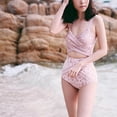 thumbnail image 2 of Cismea - Bikini de Tanga para Mujer, Traje de BañO con Estampado de Leopardo, Sexy Bikini Triangular de 2 Piezas（Rosa） Cismea bañador, 2 of 2