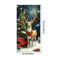 thumbnail image 4 of Cheapark 35X72 Inch Christmas Door Cover Curtain - Lightweight Reusable Polyester, Festive Door Wall Decor for Indoor Outdoor Christmas New Year Winter Festival Party, 4 of 6