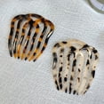 thumbnail image 2 of French Twist Hair Side Comb Hollow Out Wavy 7 Teeth Acetate Tortoise Hairpin, 2 of 8