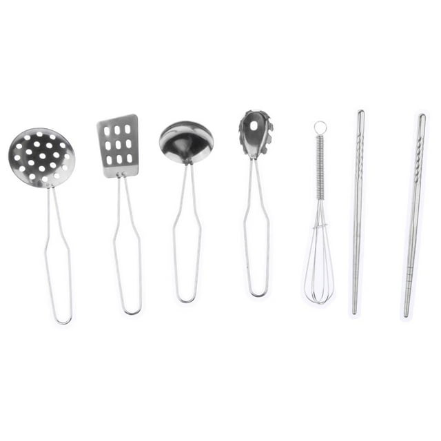 6 piezas para niños, de simulación, cocina, juguetes para cocinar, de utensilios de material acero inoxidable G , , y más Yotijar Juguetes de cocina para niños