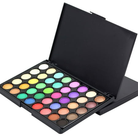 ZEDWELL 40 Colors Pro Eyeshadow Palette Matte Shimmer Highly Pigmented Eyes Makeup Eyeshadow Cosmetic Set With Brush Natural Nude And Bright (Best Natural Eye Makeup)