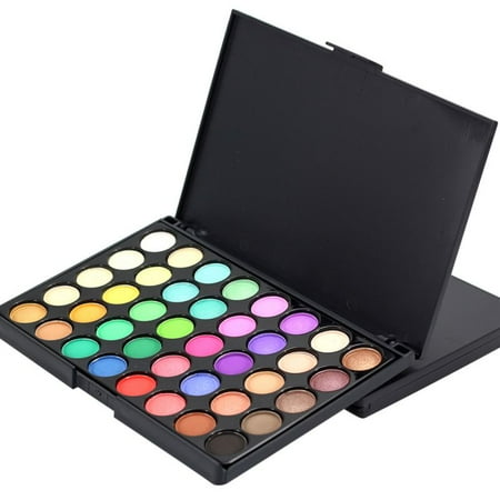 Matte Eyeshadow Set ZEDWELL 40 Colors Pro Eyeshadow Palette Matte Shimmer Highly Pigmented Eyes Makeup Eyeshadow Cosmetic Set With Brush Natural Nude And Bright Combination ()