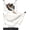 White, variant on 2 in 1 Hammock and Swinging Chair with Collapsible Steel Stand & Carrying Case,Portable & Adjustable,Easy Set Up for Outdoor,Indoor,Porch Swing,Patio,Garden,Camping Trip
