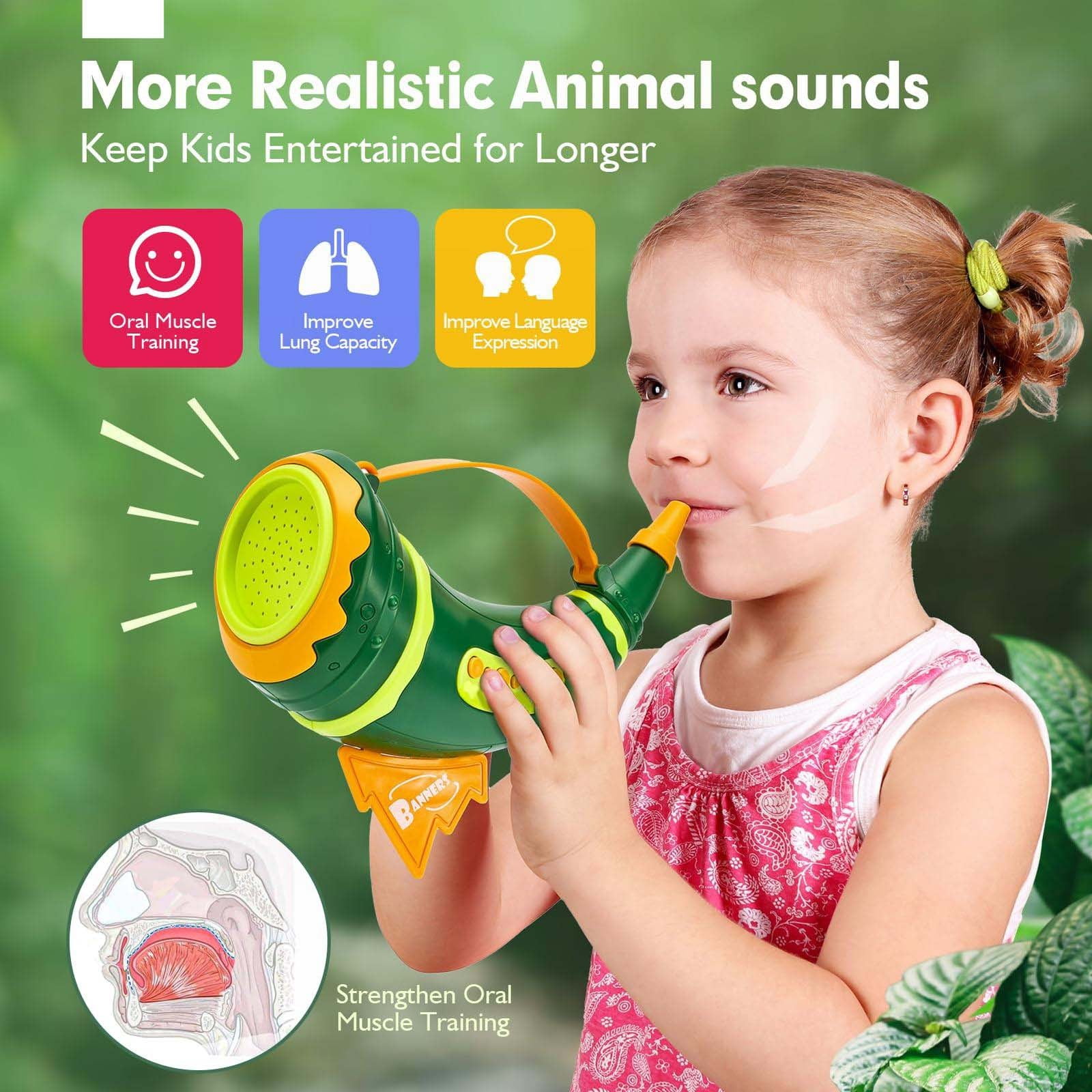 Jouet Sonore D'animaux – Corne De Jouet Interactive Légère