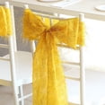 thumbnail image 5 of BalsaCircle 5 Gold Polyester Metallic Fringe Chair Sashes Wedding Party Events Reception Home Decorations Supplies, 5 of 8