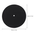 thumbnail image 2 of COMPUKAS 3Pcs Silicone Turntable Pad Anti Static Vinyl Record Player Mat Black Protective, 2 of 8