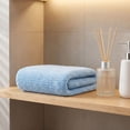 thumbnail image 6 of Kyusrd Hand Towels for Bathroom,Cotton Soft Absorbent Decorative Hand Towel for Face Spa Bath Gym Kitchen,Light Blue,34x74cm, 6 of 7